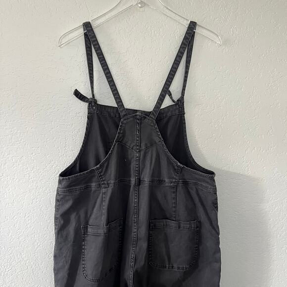 Pilcro Anthropologie Women's Baggy Denim Bib Overalls L Streetwear Festival - Picture 6 of 9